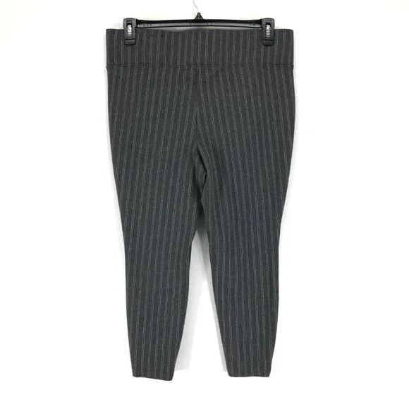 Torrid Studio Pixie Luxe Ponte Skinny Pant Women's Plus Size 1/1X Gray Stripe - Picture 4 of 12